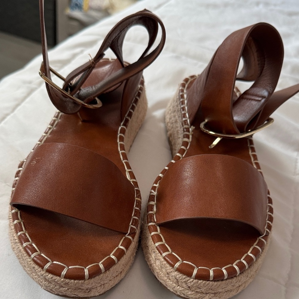 Wild Diva Tan Espadrille Sandals
